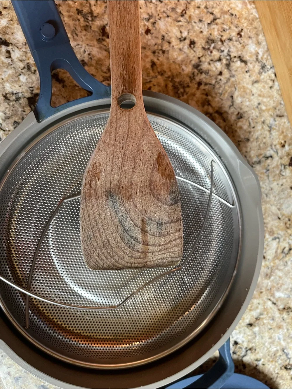 Our Place Always Pan Full Size Blue with Steamer Basket & Spatula